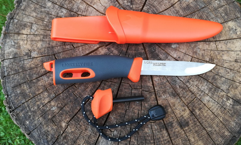 light my fire Survivalmesser mit feuerstahl feuerstein